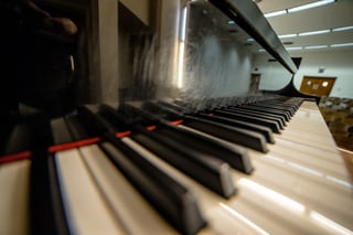 A Steinway & Sons Piano Keyboard