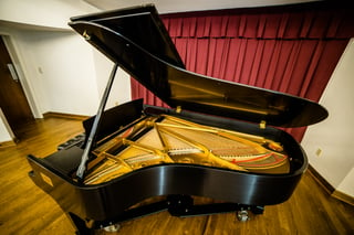 One of Coker College's Steinway and Sons Grand Pianos