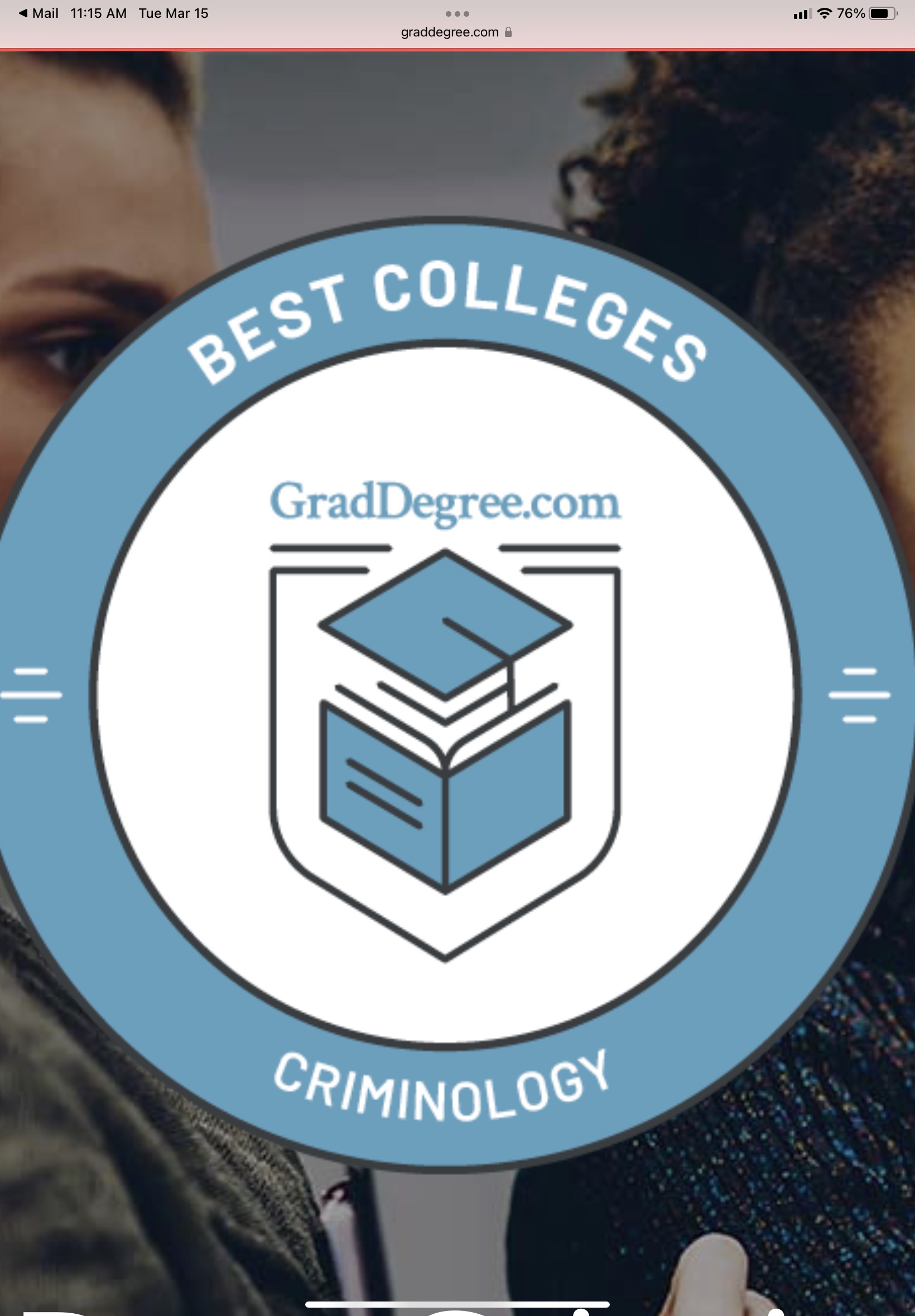 Coker Criminology Program Named to Two Top Lists